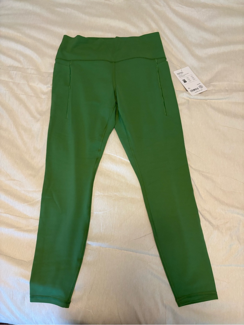 Athleta transcend stash tight Forest Green Leggings